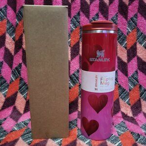 ♥️♥️Stanley Valentine's 16 oz Aero Bottle - Red Hearts, Brand New, Exclusive♥️♥️